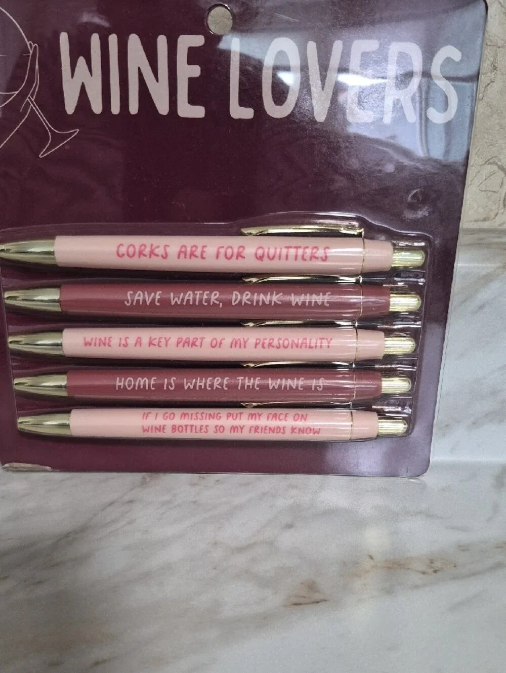 Ballpoint Pen Set - Pink / Rose